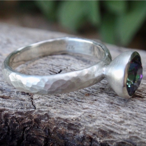 Mystic Topaz and Sterling Silver Ring - Picture 2 of 4